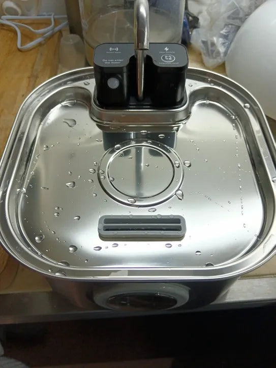 PureFlow Stainless Pet Water Fountain
