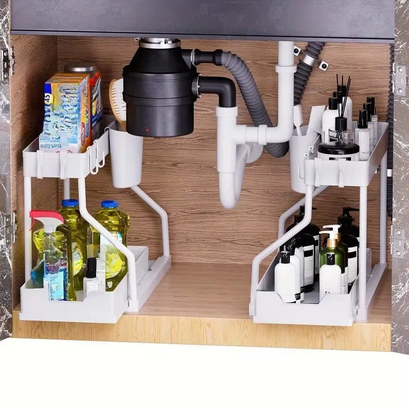 Multi-Tier Pull-Out Storage Rack