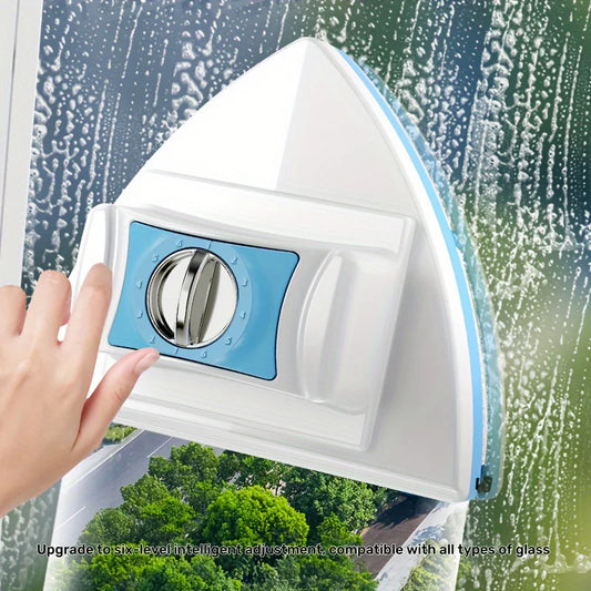 Adjustable Magnetic Double Window Glass Wiper Glider Washing Brush