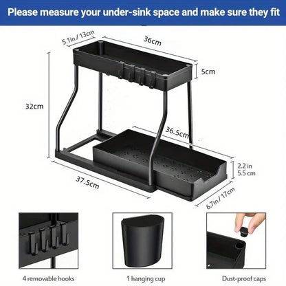 Multi-Tier Pull-Out Storage Rack